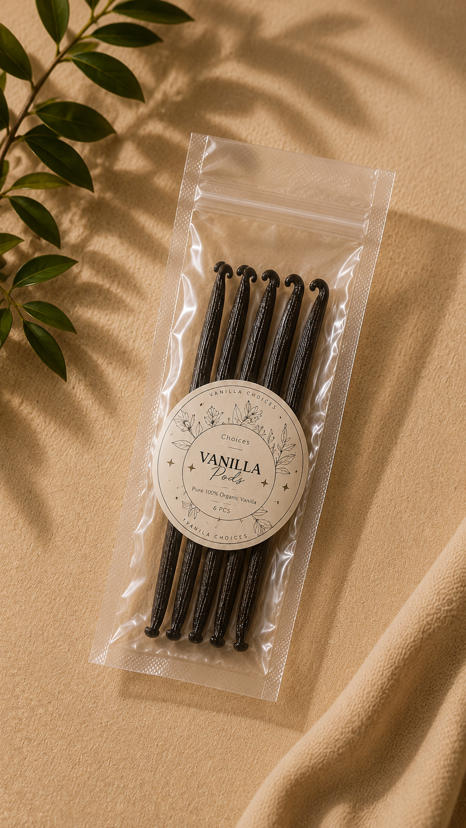 Vanilla pods | اعواد الفانيلا الطبيعيه